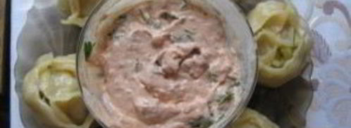 манты с картошкой и салом. Шаг 6