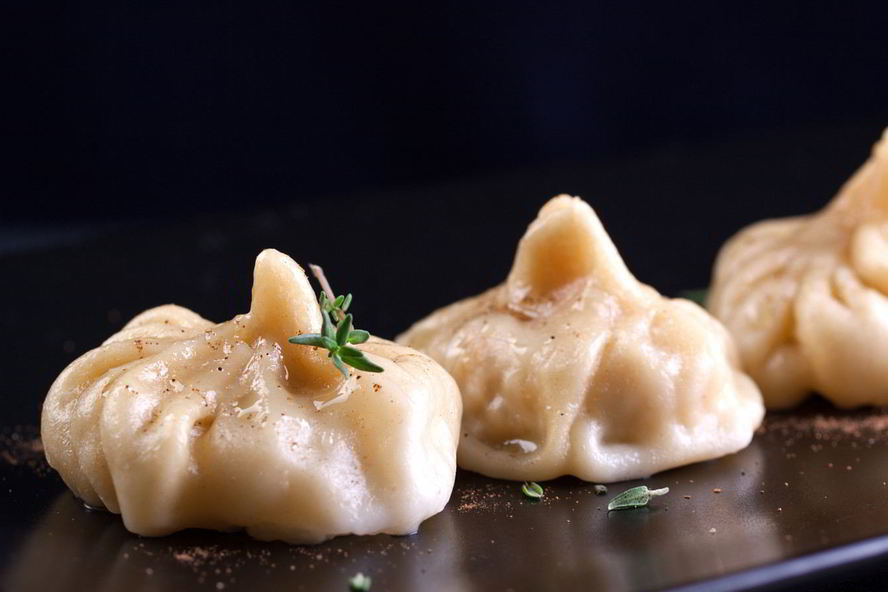 Рецепт мантов с курицей и тыквой