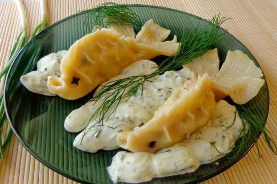 Рецепт мантов с лососем золотые рыбки