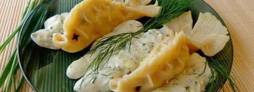 манты с лососем золотые рыбки. Шаг 10