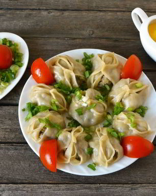 Манты с мясом и картошкой