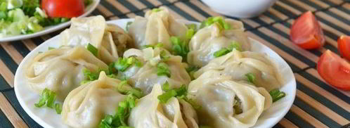 манты с мясом и картошкой. Шаг 28