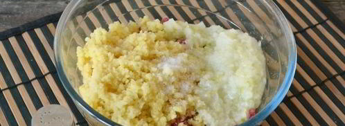 манты с мясом и картошкой. Шаг 14