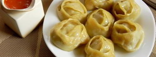 манты с мясом. Шаг 20