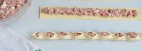 манты в форме розочек. Шаг 8