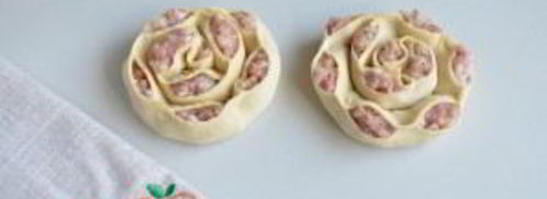 манты в форме розочек. Шаг 9