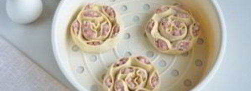 манты в форме розочек. Шаг 10