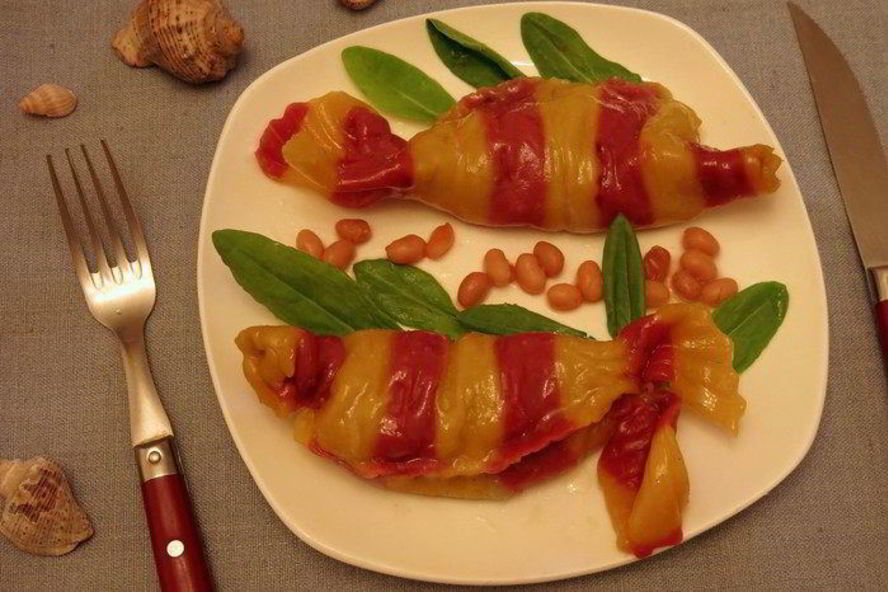 Рецепт постных мантов рыбки с кальмарами