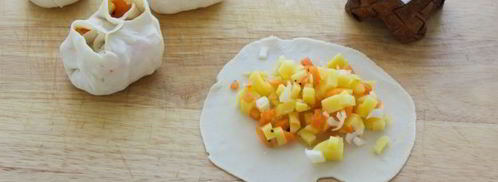 постные манты с картошкой. Шаг 10