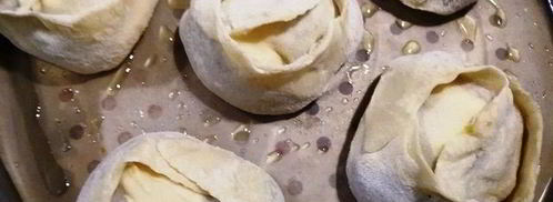 сочные манты со свининой и пекинской капустой. Шаг 9