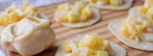 вегетарианские манты. Шаг 3