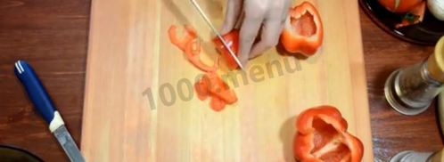 картошка по-французски с фаршем помидорами грибами. Шаг 9