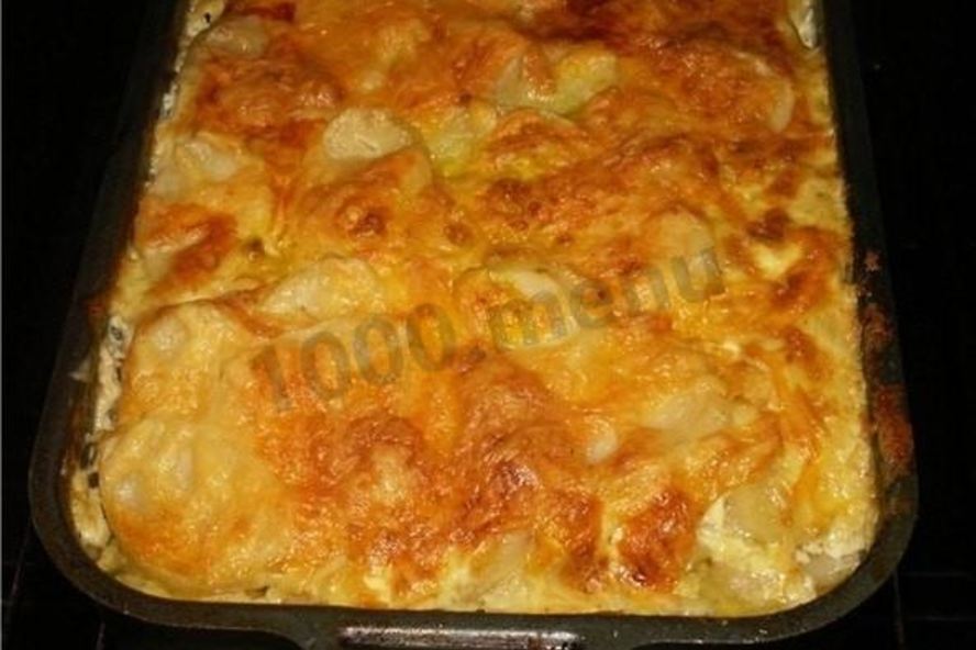 Рецепт картошки по-французски с фаршем в духовке