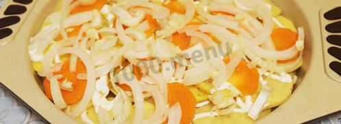 картошка по-французски с грибами лисичками в духовке. Шаг 5