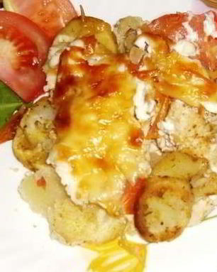 Курица по-французски с картошкой