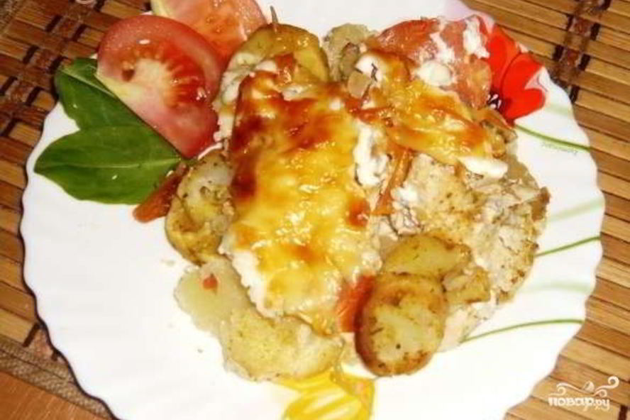 Рецепт курицы по-французски с картошкой