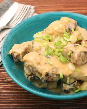 Курица в сливочном соусе по-французски