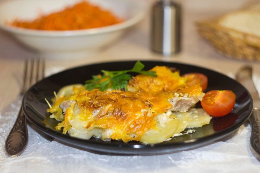 Рецепт мяса по-французски классически в духовке с картошкой