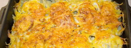 мясо по-французски классически в духовке с картошкой. Шаг 19