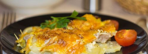 мясо по-французски классически в духовке с картошкой. Шаг 21