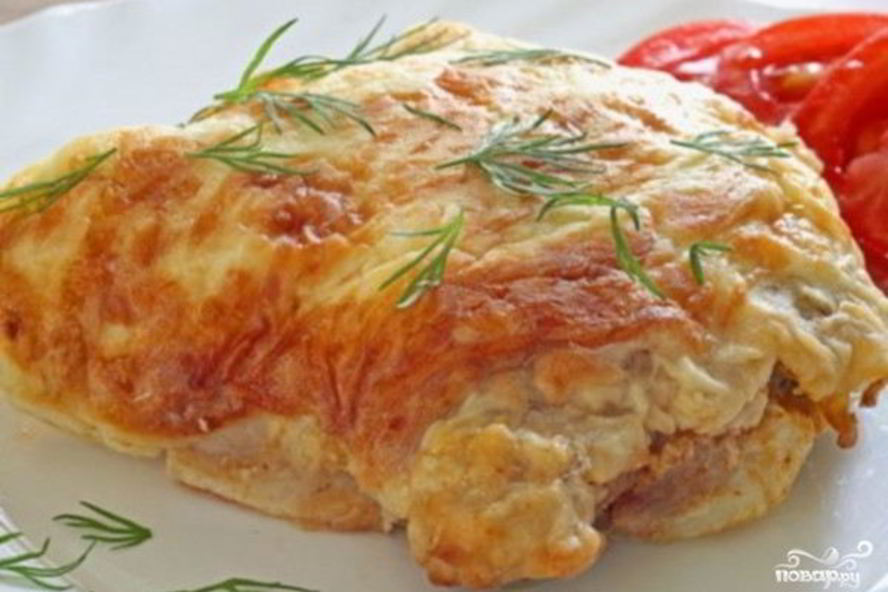 Рецепт мяса по-французски с фаршем