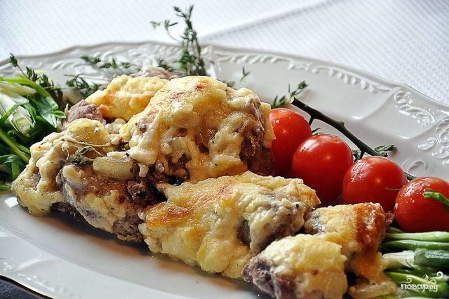 Рецепт мяса по-французски с картофелем