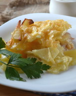 Мясо по-французски с картошкой