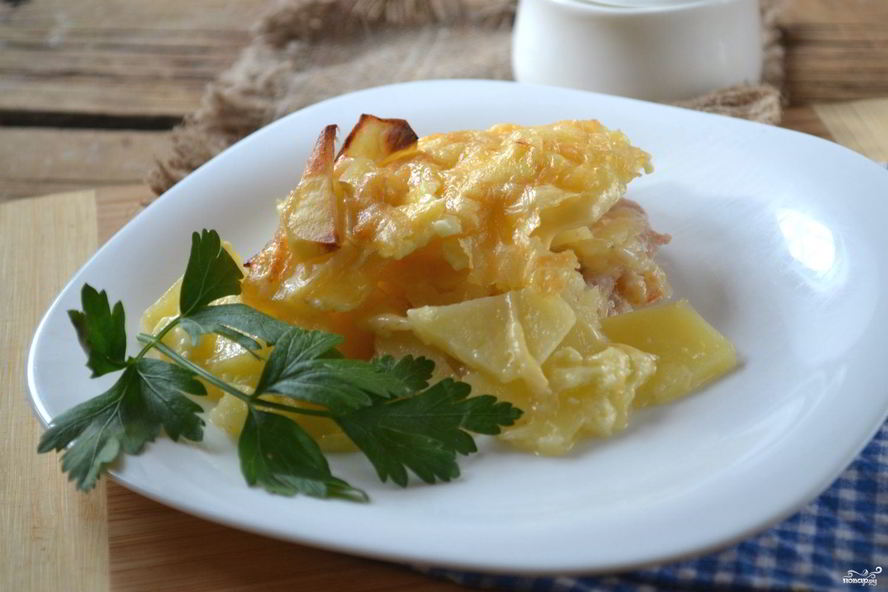 Рецепт мяса по-французски с картошкой