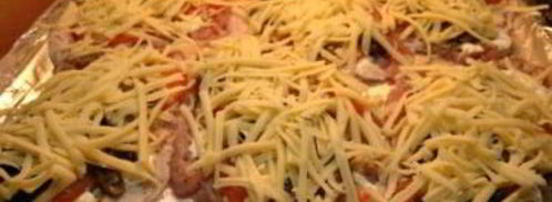 мясо по-французски в фольге с грибами. Шаг 6