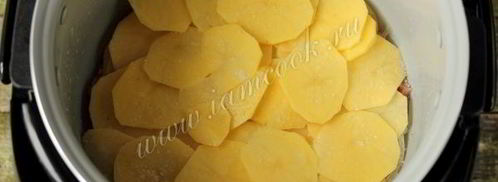 мясо по-французски в мультиварке. Шаг 6