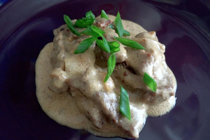 Рецепт бефстроганова из говядины со сметаной