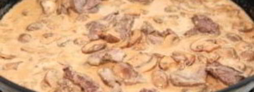 бефстроганов со сметаной. Шаг 6