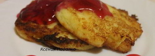 биточки из манки с киселем. Шаг 11