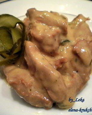 Говядина с солеными огурцами и медом