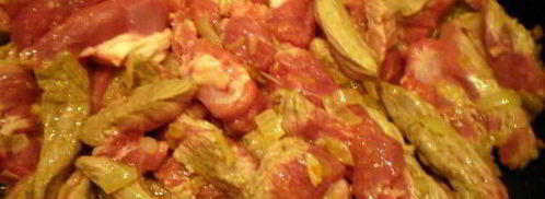 говядина с солеными огурцами и медом. Шаг 3