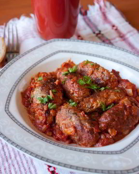 Колбаски из баранины по-гречески