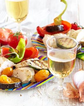 Куриная грудка на углях