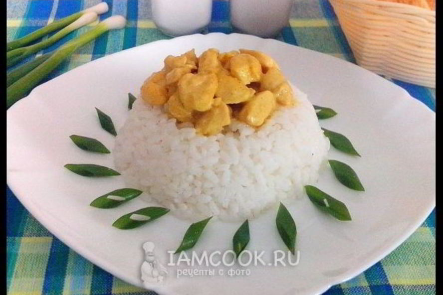 Рецепт куриного филе в сливочном соусе с карри