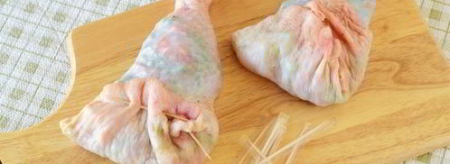 куриные ножки, фаршированные овощами. Шаг 15