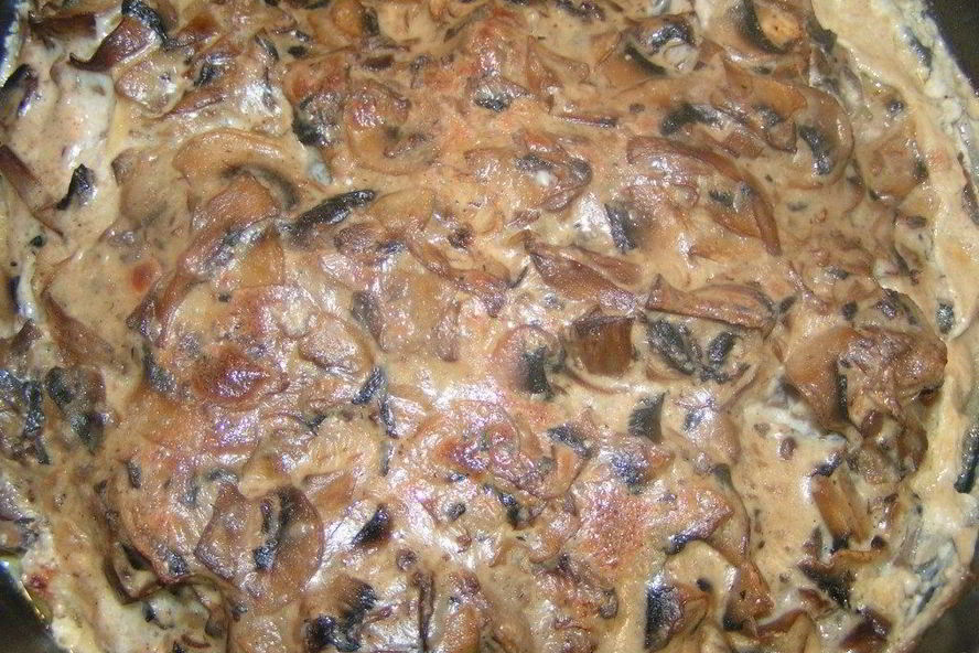 Рецепт курицы с грибами на сковороде