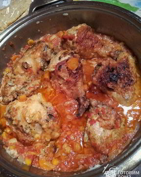 Курица с овощами