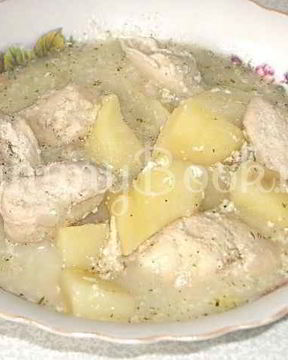 Курица в молочном соусе