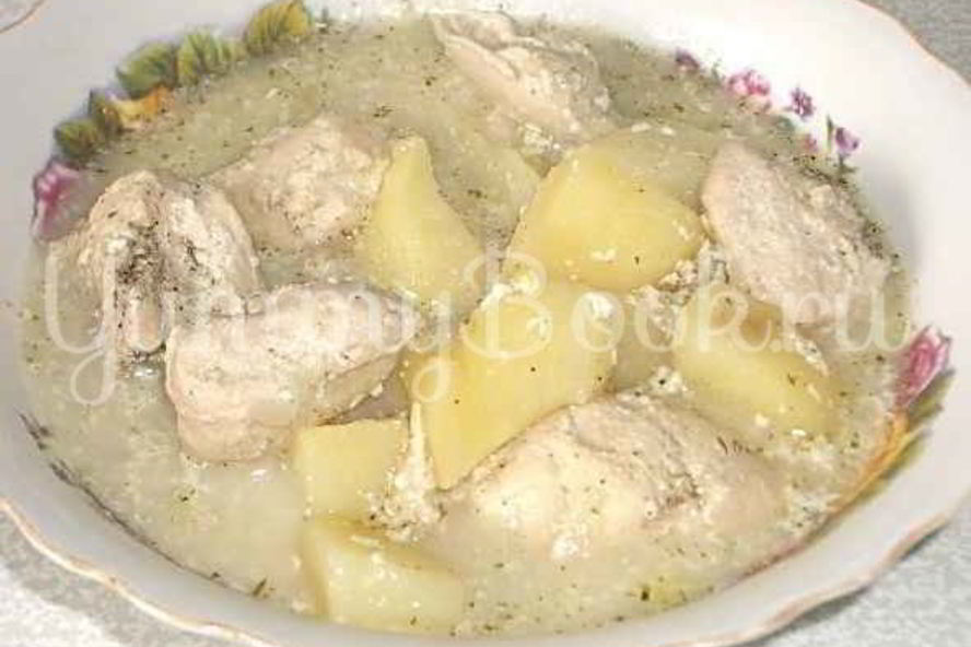 Рецепт курицы в молочном соусе