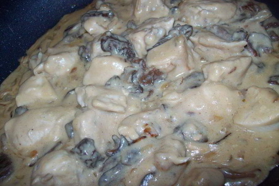 Рецепт курицы в сливочно-грибном соусе с медом