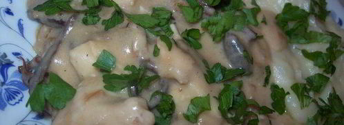 курица в сливочно-грибном соусе с медом. Шаг 11