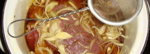 мясной рулет в кофейном маринаде. Шаг 8