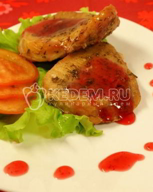 Мясо с брусничным соусом Трепет желаний