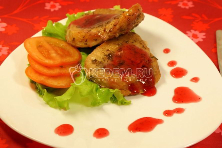 Рецепт мяса с брусничным соусом трепет желаний