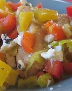 Свиные отбивные с луковым соусом