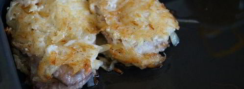 свиные отбивные в картофельной шубке. Шаг 8